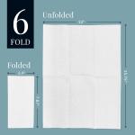 Reli. Bathroom Napkins Guest Disposable (60 Pack) Linen-Feel Guest Towels 12" x 15.75" | Cloth-Like Restroom Napkins | Paper Hand Towels for Bathroom, Kitchen, Dinner | White, Soft Absorbent