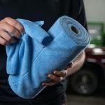 Autofiber [Roll-o-Rags] Microfiber Towels on a Roll | Tear Off Sheets | 12"x12" | 30/roll (Gray)