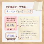 PLUS WH-814Y Correction Tape, Whitepaper Pouch, Cream Tape, 0.2 inches (4 mm), 51-642 x 2