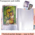 Qunrwe A3 Art Portfolios Case 60 Pages,Marble Pink Diamond Painting Storage Book,11.8 x 16.5 inch Pocket Protector with Index Stickers,Clear Presentation Portfolio Folder for Artwork,Report,Photo