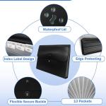 Expanding File Folder with Tabs, 13 Pockets File Organizer Accordion File Holder ，with Elastic Buckles Closure, A4 Paper Document Organizer for Home School Office