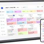 10.1 inch Wall Planner Digital Calendar & Chore Chart,Smart Touchscreen Interactive Display for Family Schedules,Hearth Display Digital Calendar, Digital Photo Frame Share Moments from Anywhere