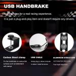 64 Bit USB PC Handbrake, Sim Handbrake is used for PC simulation racing games, compatible with G29/G920/T300/T500/T150, and applicable to games：DiRTRally/DiRT4/Project CARS/DRIVECLUB/Asset to Corsa/WR