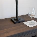 CleverDelights White Hemstitch 6" Cocktail Napkins - 12 Pack - 55/45 Linen Cotton Blend