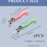 Stainless Steel Anti-Scalding Hot Bowl Dish Plate Gripper Clips Tongs Clamp Holder for Moving Hot Plate or Bowls with Food Out from Instant Pot Microwave Oven (2, Green,Pink)