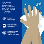 Scott Professional Essential Universal Hard Roll Paper Towels, Bulk (01040), Hardwound 1.5' Core, Absorbency Pockets, White (12 Rolls at 800' Each, 9,600'/Case)