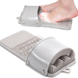 Foot Scrubber Feet Cleaner Washer Brush for Shower Floor Spas Massage, Slipper for Exfoliating Cleaning Foot