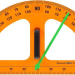 Gpiparty Magnetic Protractor Tool for Classroom Teaching Large Magnetic Angle Measurement Accessory for Blackboard and Dry Erase Boards Math School Supply