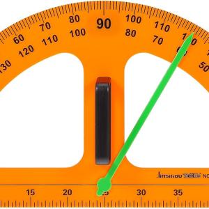 Gpiparty Magnetic Protractor Tool for Classroom Teaching Large Magnetic Angle Measurement Accessory for Blackboard and Dry Erase Boards Math School Supply