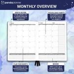 Panda Planner Pro A4 Daily Planner 2026 – 6 Month Undated Planner with Hourly Schedule, Large 8.5x11 Layout, To Do List, Daily Journal, Goal Planner, Habit Tracker & Gratitude Organizer for Home/Offic