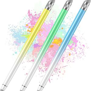 Bopomofo 3PCS Stylus Pen for Touchscreen,Stylus Pen for iPhone/iP/Tablet Android/Microsoft/Surface, Compatible with Touch Screens(Blue/Green/Yellow)