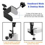 Tablet Stand Phone Holder for Bed,iP Holder for Desk, Heboard,Bedside,Table, Compatible with iPhone iP Kindle or Other 4.5-13" Screen Device