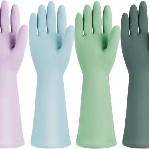 Cleaning Gloves for Dishwashing, 4/5 Pairs Reusable Kitchen Gloves for Wash, Household Cleaning Glove for Dishes Pet