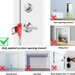 AceMining Portable Door Lock Home Security Door Lock Travel Lockdown Locks for ditional Safety and Privacy Perfect for Traveling Hotel Home Apartment College