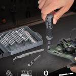 THKFISH Fishing Reel Maintenance Kit, Reel Repair Tool Kit, Fishing Reel Cleaning Set with Spool Pin Remover and 28 in 1 Screwdriver or 38 in 1 Electric Screwdriver