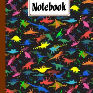 Notebook: Dinosaurs Set Cover Composition Notebook College Ruled, Dinosaurs Set Notebooks, School Supplies, Notebooks for School | 120 Pages - Large 8.5" x 11" By Harald Binder