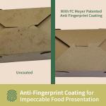 FC Meyer MeyerPak #3 w/ 2-Cell Wing Divider Combo Pack, Leak & Grease Resistant Take Out Boxes, Disposable To Go Food Containers, 7 3⁄4” x 5 1⁄2” x 2 1⁄2“, Kraft, Pack of 50