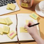 Mini Sticky Notes 1.5x2 in, 36 P Yellow Strong hesive Post, Suitable for School, Home, Office, Clean Removal