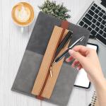 TIESOME 4PCS Elastic Pen Holder for Notebook, 4 Colors PU Leather justable Pen Sleeve Pouch Journal Pencil Holder Pen Loop Holder for Notebook Planners Binders and Books