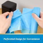 300 Count 15 Micron Extra Thick 4 Gallon Drawstring Small Trash Bags, Sturdy & Tear-Resistant Small Garbage Bags for Bathroom, Office, Bedroom & Kitchen