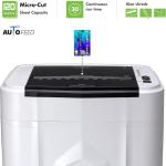 Aurora AU120MB 120-Sheet Auto Feed High Security Micro-Cut Paper Shredder / 30 Minutes (White/Black)