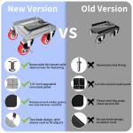 Furniture Dolly,Furniture Movers with 5 Wheels,Carbon Steel Panel Heavy Duty Dolly,Furniture Lifter with 5 360° Rotatable Rubber Universal Wheels,Maximum Lo 3747 LBS(Oversize)