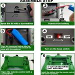 2.4Ghz Remote Control Garbage Truck Toys,1/24 RC Garbage Truck with 6 Channel Remote Control Waste Management Garbage Truck, Birthday Gifts Ideas for Boys Age 3-8 Year Old