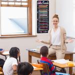 Sabary Pencil Parking Pocket Chart Pencil Dispenser Organizer Holder Nylon Fabric with Grommets and Magnetic Strip for Kids Teachers Classroom School Storage Supplies(Novel)