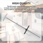 2 Pack RV Waste Valve Handle Replacement,T1046/TX9HPB RV Waste Valve Extension,RV sewer valve,RV black tank valve，RV gate valve,Keystone RV parts,Aluminum extension rod streamlines waste management