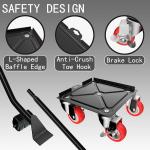 Furniture Dolly,Furniture Movers with 5 Wheels,Carbon Steel Panel Heavy Duty Dolly,Furniture Lifter with 5 360° Rotatable Rubber Universal Wheels,Maximum Lo 3474LBS