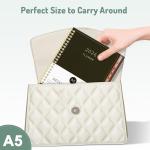 2026 Planner, Forvencer Calendar Planner Weekly and Monthly (Jan 2026-Dec 2026), 6" X 8", Agenda Book, Daily Journal Notebook with Tabs, Flexible Cover, Home School Organizer, A5, Purple