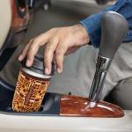 Reusable Neoprene Insulator Sleeve for Iced Coffee & Cold Soda, Coffee Sleeves for Iced & Hot Drinks, Cold Beverage Cooler Compatible with Starbucks, Dunkin (Flower Power, Large: 32oz)