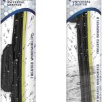 Rain-X 810197 Latitude 2-In-1 Water Repellent Wiper Bles, 26" and 20" Windshield Wipers (Pack Of 2), Automotive Replacement Windshield Wiper Bles With Patented Rain-X Water Repellency Formula