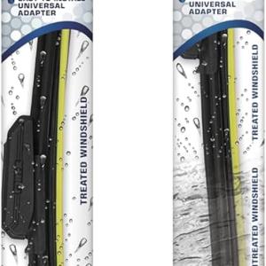 Rain-X 810197 Latitude 2-In-1 Water Repellent Wiper Bles, 26" and 20" Windshield Wipers (Pack Of 2), Automotive Replacement Windshield Wiper Bles With Patented Rain-X Water Repellency Formula