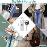 140dB Personal Safety Alarm for Women, 6 Pack Safe Alarm Protection Keychain with Strobe Light & Low Battery Notice, Security Siren Self Defense for Seniors College Girls, White+Pink+Black