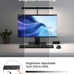 SUPERDANNY LED Desk Lamp for Office Home, Eye-Caring Desk Light with justable Gooseneck, 12W Touch Control Dimmable Brightness, Architect Clamp Lamp with USB apter for Reing Study Workbench