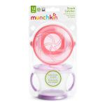 Munchkin Snack Catcher Toddler Snack Cups, No Spill, 2 Pack, Pink/Purple