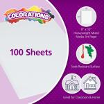 Colorations Art Paper, 9" x 12" Painting & Craft Paper, Finger Paints, Watercolor, Tempera, Drawing, Art Room & Homeschool Crafts 100 sheets