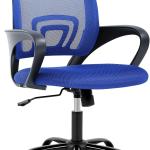 BestOffice Office Chair Ergonomic Cheap Desk Chair Mesh Computer Chair Lumbar Support Modern Executive justable Stool Rolling Swivel Chair for Back Pain (Blue)