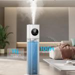 Dreo 11L Smart Humidifier Large Room 700 ft², 100H Cool Mist Air Humidifiers for Bedroom, Top-Fill Self-Cleaning Tank, 26dB, Auto Mode, Aroma Box, RGB Light, Remote & APP Control, Baby, Plant, Silver