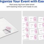 Avery Flexible Printable Name Tags, 2-1/3" x 3-3/8", Matte White, 160 Removable Name Bges (8395)