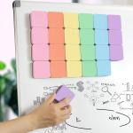 MaxGear Whiteboard Erasers, 24 Pack Magnetic Dry Erase Erasers for Classroom, Mini Whiteboard Cleaning Ps, Chalkboard Wiper Teacher Supplies for School, Office, Home, 6 Macaron Color Set, 2 x 2 Inch
