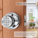 Signstek Keyless Entry Door Lock, Door Knob with Keyp, Smart Code Door Lock, Mute Mode, Passage Function, Easy to Install, Satin Nickel