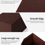 Desk Supplies Organizer, Multi-Functional Pencil Pen Holder with Wireless Charger, Desktop Stationery Organizer, Home Office Supply Storage Box Cdy (Brown)