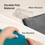 Sme Project Organizer, 24 Pockets, Grey with Assorted Bright Tabs, Tear Resistant Poly, 1/3-Cut Tabs, Letter Size (89206)