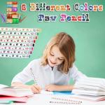 100 Pcs Paw Print Pencils Paw Kids Patrol Pencils Wooden Writing Novelty with Erasers Doggy Party Favors Prizes School Supplies for Kids, 8 Colors