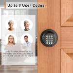 Signstek Keyless Entry Door Lock,Door Knob with Keyp，Smart Code Door Lock,Mute Mode,Passage Function, Easy to Install,Oil Rubbed Bronze