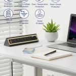 Desk Clamp Power Strip with Nightlight, 40W Fast Charging, 6FT Extension Cord, 4x20W USB-C & 2 USB Ports, 5 AC Outlets, Fits 1.69-Inch Table Edges