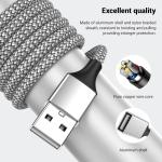 BETU POHFP 6.6FT USB Splitter 2 in 1 Out Extension Cable, USB Y Splitter Support Charging and Data Transfer for TV/PC/Laptop/MacBook/Keyboard/ PS4/ PS5/ Flash Drive/PlayStation/LED Etc.(Silver)