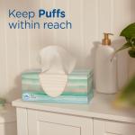 Puffs Plus Lotion Facial Tissues, 4 Family Boxes, 124 tissues per box